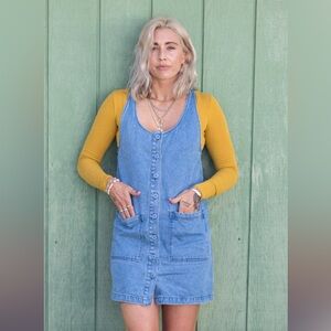 Jungmaven Blue Denim Jumper Dress